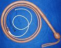 8ft Natural Tan 12 plait David Morgan Style Indiana Jones Bullwhip 1H